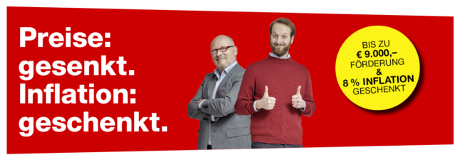 Preise: gesenkt. Inflation: geschenkt. INTERNORM Aktion